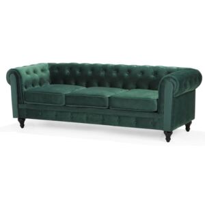 Chesterfield sofa YZ66, Boja: Zelena
