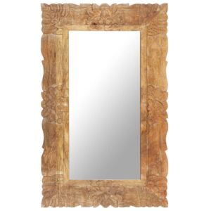 VidaXL Ogledalo od masivnog drva manga 80 x 50 cm