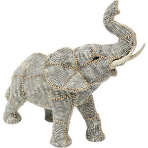 Ukrasna figura Walking Elephant Pearls Small 29x13.5x26.5h cm