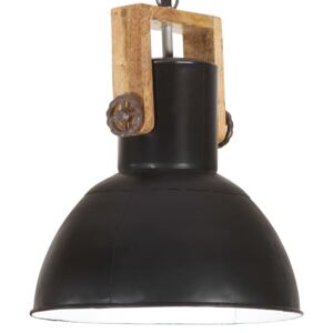 VidaXL Industrijska viseća svjetiljka 25 W crna okrugla 32 cm E27