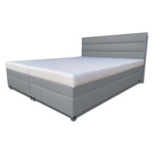 Zondo Bračni krevet 160 cm Rebeka (sa sendvič madracima) (svijetlo siva)