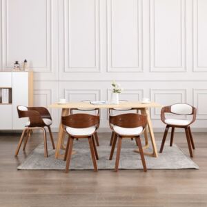 VidaXL Blagovaonske stolice 6 kom od savijenog drva i umjetne kože