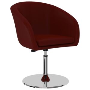 VidaXL Blagovaonska stolica od umjetne kože crvena boja vina