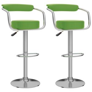 VidaXL Barski stolci od umjetne kože 2 kom zeleni