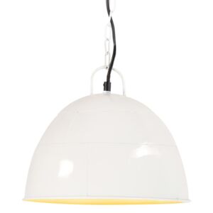VidaXL Industrijska viseća svjetiljka 25 W bijela okrugla 31 cm E27