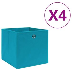 VidaXL Kutije za pohranu od netkane tkanine 4 kom 28x28x28 cm plave