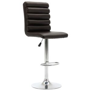VidaXL Barska stolica od umjetne kože smeđa