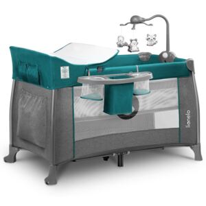 Lionelo Holiday bed Thomi Green Turguoise plava siva