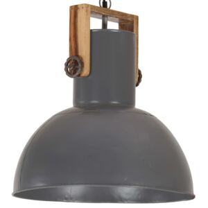 VidaXL Industrijska viseća svjetiljka 25 W siva okrugla 42 cm E27