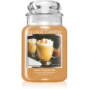 Village Candle Salted Caramel Latte mirisna svijeća (Glass Lid) 602 g