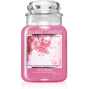 Village Candle Cherry Blossom mirisna svijeća (Glass Lid) 602 g
