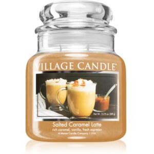 Village Candle Salted Caramel Latte mirisna svijeća (Glass Lid) 389 g