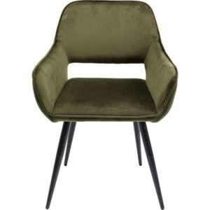 Stolica s rukonaslonom San Francisco Dark Green 58 5x48x81 h cm