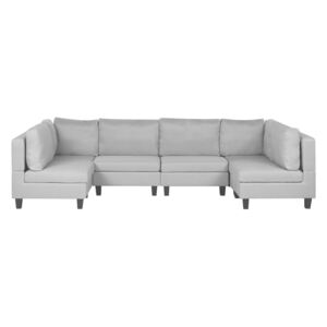Zondo Modularna sofa u obliku slova U FELLE (poliester) (siva) (za 6 osoba)