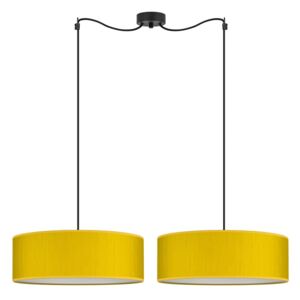 Žuta dvosmjerna suspenzija svjetiljci žarulje napada doce XL, ⌀ 45 cm