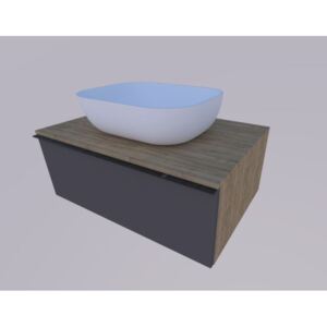 ARMAL FREZIA viseća kupaonska baza s umivaonikom, 80x53,5x31,4 cm, jedna plitka ladica