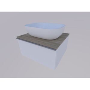 ARMAL FREZIA viseća kupaonska baza s umivaonikom, 60x53,5x31,4 cm, jedna plitka ladica