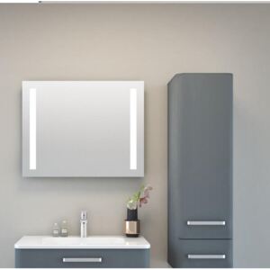 CHARM Ogledalo s integriranom rasvjetom, 2 trake, 45x9x63 cm