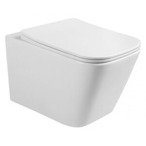 ARMAL NAOS Viseća WC školjka sa sjedalicom, bijela, sjajna