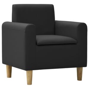 VidaXL Dječja sofa od umjetne kože crna