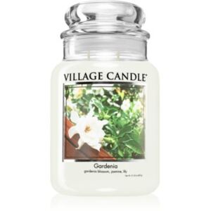 Village Candle Gardenia mirisna svijeća (Glass Lid) 602 g