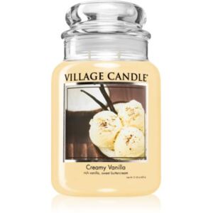 Village Candle Creamy Vanilla mirisna svijeća (Glass Lid) 602 g