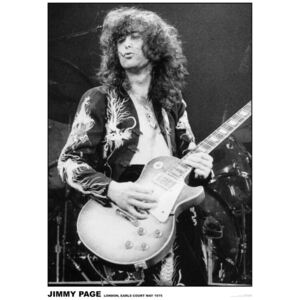 Poster Jimmy Page - Earls Court May 1975, (59.4 x 84.1 cm)
