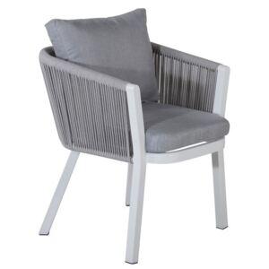 Vrtna stolica JA1406 Svijetlo siva + bijela