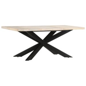 VidaXL Blagovaonski stol od izbijeljenog drva manga 180 x 90 x 76 cm
