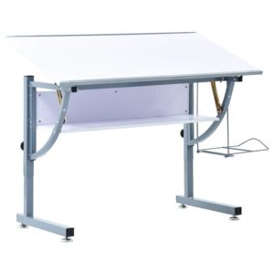 VidaXL Crtaći stol za tinejdžere bijeli 110 x 60 x 87 cm MDF