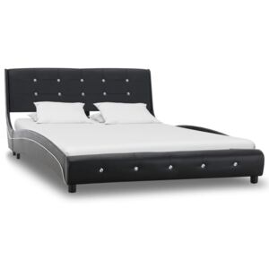 VidaXL Okvir za krevet od umjetne kože crni 120 x 190 cm