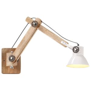 VidaXL Zidna svjetiljka u industrijskom stilu bijela okrugla E27