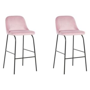 Zondo Set 2 kom. barskih stolica- NEKKE (ružičasta). Akcija -12%