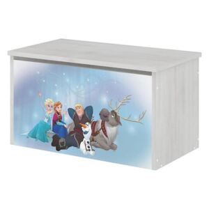 Drvena škrinja za Disney igračke - Ledeno kraljevstvo - dekor norveškog bora toy chest Frozen
