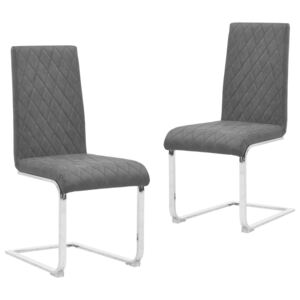 VidaXL Konzolne blagovaonske stolice od umjetne kože 2 kom crne