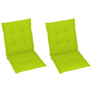 VidaXL Jastuci za vrtne stolice 2 kom jarko zeleni 100 x 50 x 4 cm