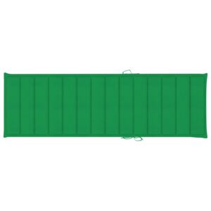VidaXL Jastuk za ležaljku zeleni 200 x 60 x 4 cm od tkanine