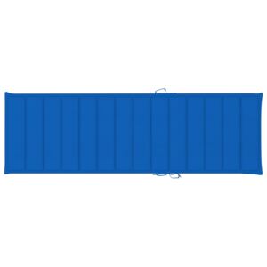 VidaXL Jastuk za ležaljku kraljevski plavi 200 x 60 x 4 cm od tkanine