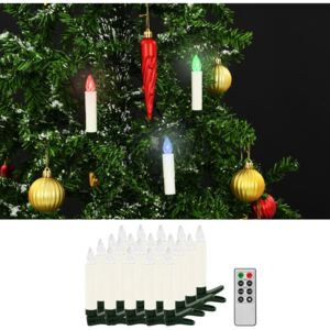 VidaXL Božićne bežične LED svijeće s daljinskim upravljačem 20 kom RGB