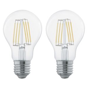 SET 2x LED žarulja FILAMENT CLEAR E27/6W/230V - Eglo 11509