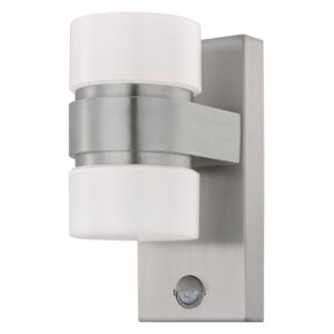 Eglo 96277 - LED Vanjska zidna svjetiljka sa senzorom ATOLLARI 2xLED/6W IP44