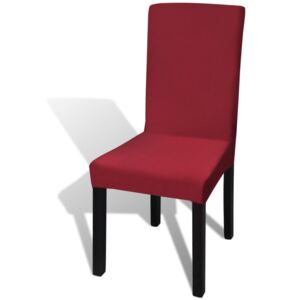 VidaXL Rastezljive navlake za stolice 6 kom bordo