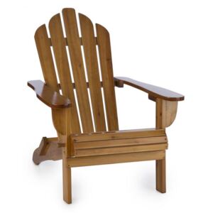Blumfeldt Vermont, smeđa, vrtna fotelja, vrtna stolica, adirondack, 73x88x94cm, sklopiva