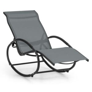 Blumfeldt Santorini, stolica za ljuljanje, ležaljka, aluminij, siva boja