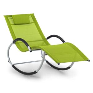 Blumfeldt Westwood, ležaljka s njihaljkom, ergonomska, aluminijski okvir, zelena