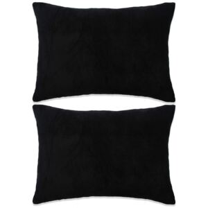 VidaXL Set jastuka od velura 2 kom 40x60 cm crni