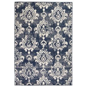VidaXL Moderni tepih s uzorkom Paisley 80 x 150 cm bež/plavi