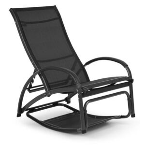 Blumfeldt Beverlywood, vrtna ležaljka, stolica za ljuljanje, aluminij, crna