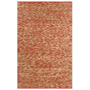 VidaXL Ručno rađeni tepih od jute crvene i prirodne boje 80 x 160 cm