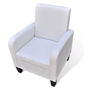 VidaXL Fotelja od Umjetne Kože Bijela